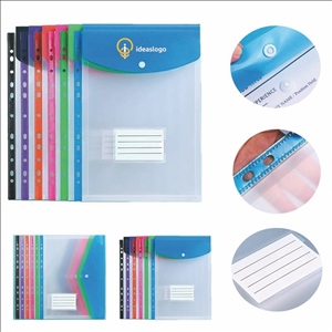 Office Organizer Transparent Envelopes Binder Pockets Folder